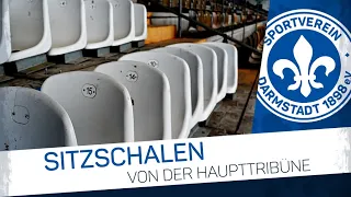 Darmstadt 98 | Sitzschalen der alten Haupttribüne