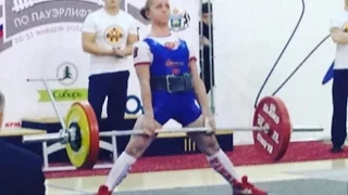 Даниела Колесник - тяга 160,5 кг (56,7 кг)