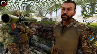 PRESIDENT VISITS FRONTLINE! Ukrainian Soldiers Come Under Attack | ArmA 3 Gameplay