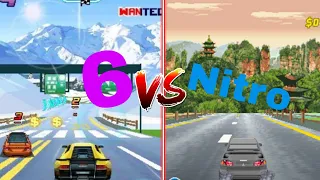 Asphalt 6 vs Asphalt Nitro (Java) graphics comparison!