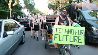 Tanzdemo Techno für Future für Klimaschutz 09.09.2023 Saarbrücken