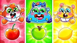 Oh Yes! Yummy Colorful Fruits🍉🍒Let's Eat Fruits Song🚓🚌🚑🚗+More Nursery Rhymes by BabyCars