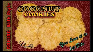 Coconut Cookies🍪 | How to make most delicious coconut cookies | Coconut Biscuits | Cookies |Biscuit