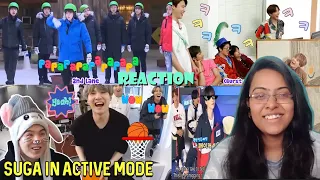 BTS Suga In Active Mode | BTS REACTION(😁🤣😂The Chaos😈🤣)