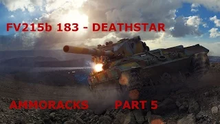 World of Tank Blitz ammo rack compilation #5 - Deathstar FV215b 183