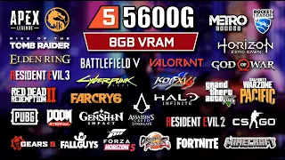 ✅ Ryzen 5 5600G + 8GB VRAM ✅ Test in 25 Games ✅ Ultra Settings ✅ 2022