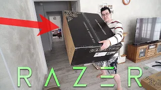 Огромная коробка от Razer! Внутри игровое кресло, собираем, первые эмоции (Razer Iskur)