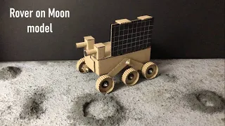 Chandrayaan 3 rover on moon model | Moon surface model making | ISRO | How to make rover on moon