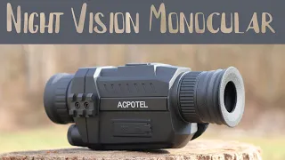 ACPOTEL Night Vision Monocular Test and Review