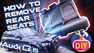 How to Remove Rear Seats Bench Audi Q5 2009 2016
