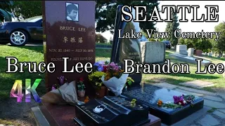 EXPLORING LAKE VIEW CEMETERY WALKING TOUR | BRUCE LEE & BRANDON LEE GRAVES | HONORING THEIR MEMORIES