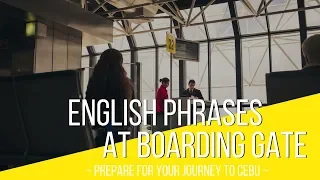 English phrases at boarding gate | English with 3D ACADEMY [Study English in the Philippines]