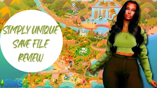 TOP TIER WEDDING VENUE'S & FUN NEW HOUSEHOLDS | SIMPLY UNIQUE SAVE FILE| THE SIMS 4 SAVE FILE REVIEW