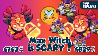 Max Inquisitor + Max Witch is SCARY vs Max Inquisitor | PVP Rush Royale