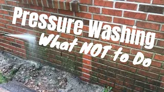 How to Pressure Wash - DON'T do this!