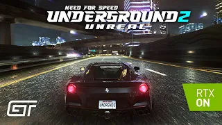 NFS UNDERGROUND 2 - UNREAL MOD 2023 V2 (4K)