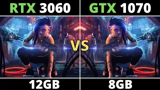 RTX 3060 VS GTX 1070 TEST IN 10 GAMES IN 2023