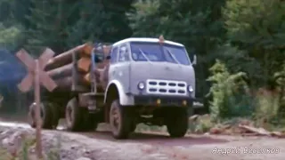 Лесовоз МАЗ- 509 4х4 в кино. Timber truck MAZ-509 4x4