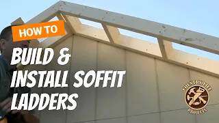 How to Build a Shed - How To Build Roof Rake Ladders (soffit overhang) - Video 9 of 15