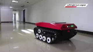 Rubber track crawler robot chassis platform