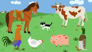 Домашние животные на ферме.  Уроки от Сороки - Farm animals