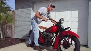 1935 Indian Chief start up
