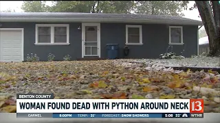 Indiana woman found dead with python around neck, autopsy confirms snake killed her