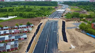 Строительство магистральной улицы в створе ул. Кирова и ул. Строителей в Йошкар-Оле | Июль 2022 г.