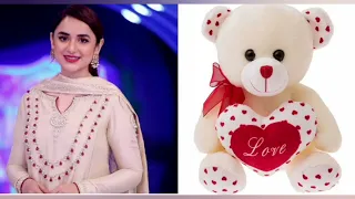 Yamna Zaidi same dress and same matching Teddy bear 🧸🥳#viral #youtubevedio