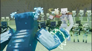 Warden vs Mutant Skeleton and Skeleton Army -EPIC FIGHT- (Minecraft Animation)