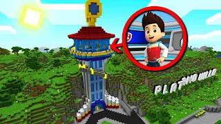 APARECE RYDER EN LA CASA DE PAW PATROL EN MINECRAFT 😁