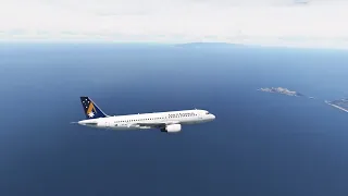 Landing on a Bridge? LPMA Departure and RNP circle onto 05 MSFS Fenix A320