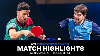 Tiago Apolonia vs Kirill Gerassimenko | MS R64 | WTT Star Contender Goa 2024