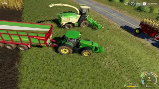 farming simulator 19 /multiplayer /épisode 1/ l'ensilage