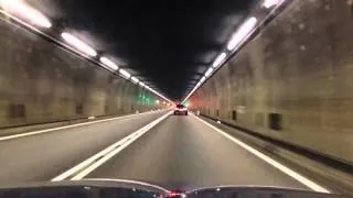 Gotthard tunnel - TIme lapse 17 km in 30 seconds