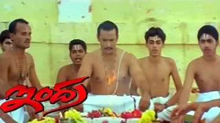 Indra Kannada Movie Part 4 HD | Darshan doing Pooja in Temple