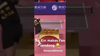 Around the net from Xu Xin makes World Nr 1 smile #tabletennis #tischtennis #pingpong #xuxin