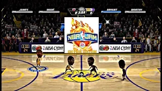 NBA JAM ON FIRE EDITION MIAMI HEAT VS LA LAKERS XBOX ONE X GAMEPLAY!!!!