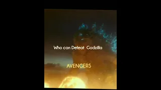 who can Defeat Godzilla 👿😦 Avengers 😀#shorts#viral