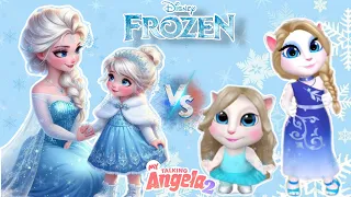 My Talking Angela 2 || Mothersday || Frozen || Elsa and her daugter | Cosplay ❄️
