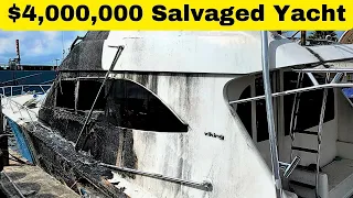 Miami SALVAGE Auction | Money To Be Made? 76' Sportfish (Full Tour)