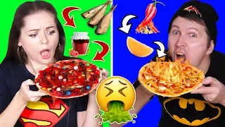 JAM and SPRATS! The WORST Pizza EVER! Pizza Challenge!