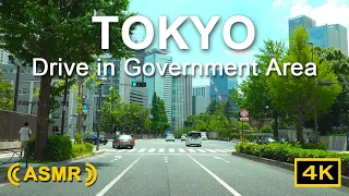 ASMR DRIVE in Tokyo Govt.Area(Nihonbashi～Yotsuya～Azabu)4K 東京ドライブ 日本橋→大手町→四谷→麻布十番