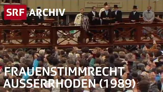 Landsgemeinde Frauenstimmrecht Appenzell Ausserrhoden (1989) | Frauenbewegung Schweiz | SRF Archiv
