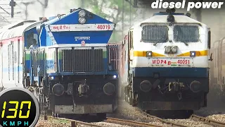 Fastest Diesel Trains on New Delhi - Kanpur Section! EMD Speeding @ 130kmph! Indian Railways