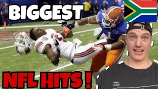 NFL Biggest HITS // A South Africans reaction
