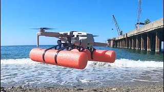 Mavic 2 Mini полёт 80 см над водой,посадка на море.