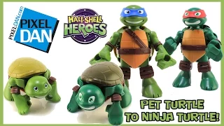 Half-Shell Heroes Pet Turtles to Ninja Turtle Teenage Mutant Ninja Turtles Figures Video Review