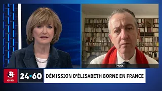24•60 | Démission de la première ministre française Élisabeth Borne