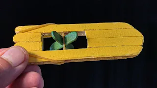 How to Make a Paddle Boat with popsicle sticks and rubber band